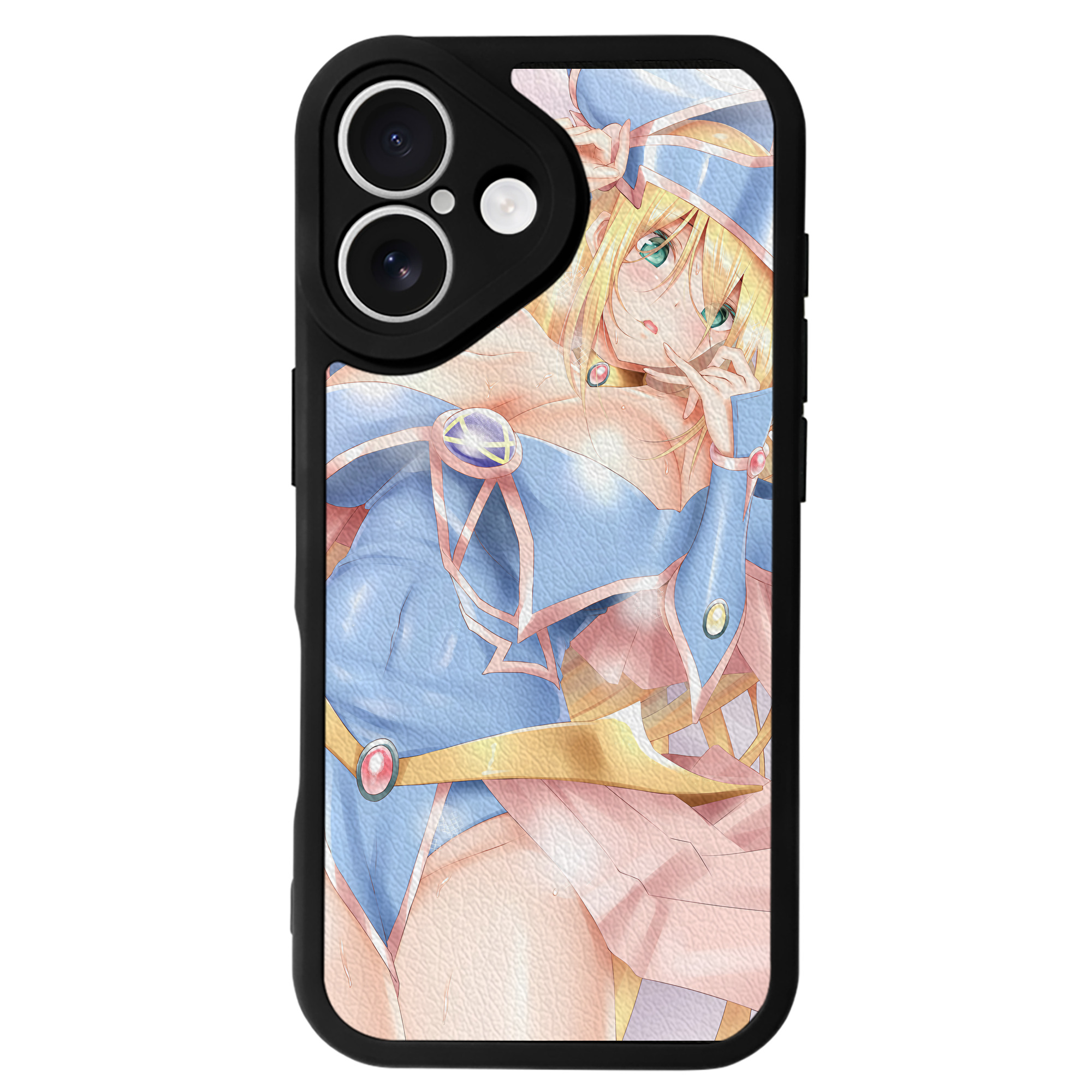 （画像用） 遊☆戯☆王 Yu-Gi-Oh! 【iPhone 16シリーズ対応】シリコンスマホケース（レザー調） 材質：シリコン